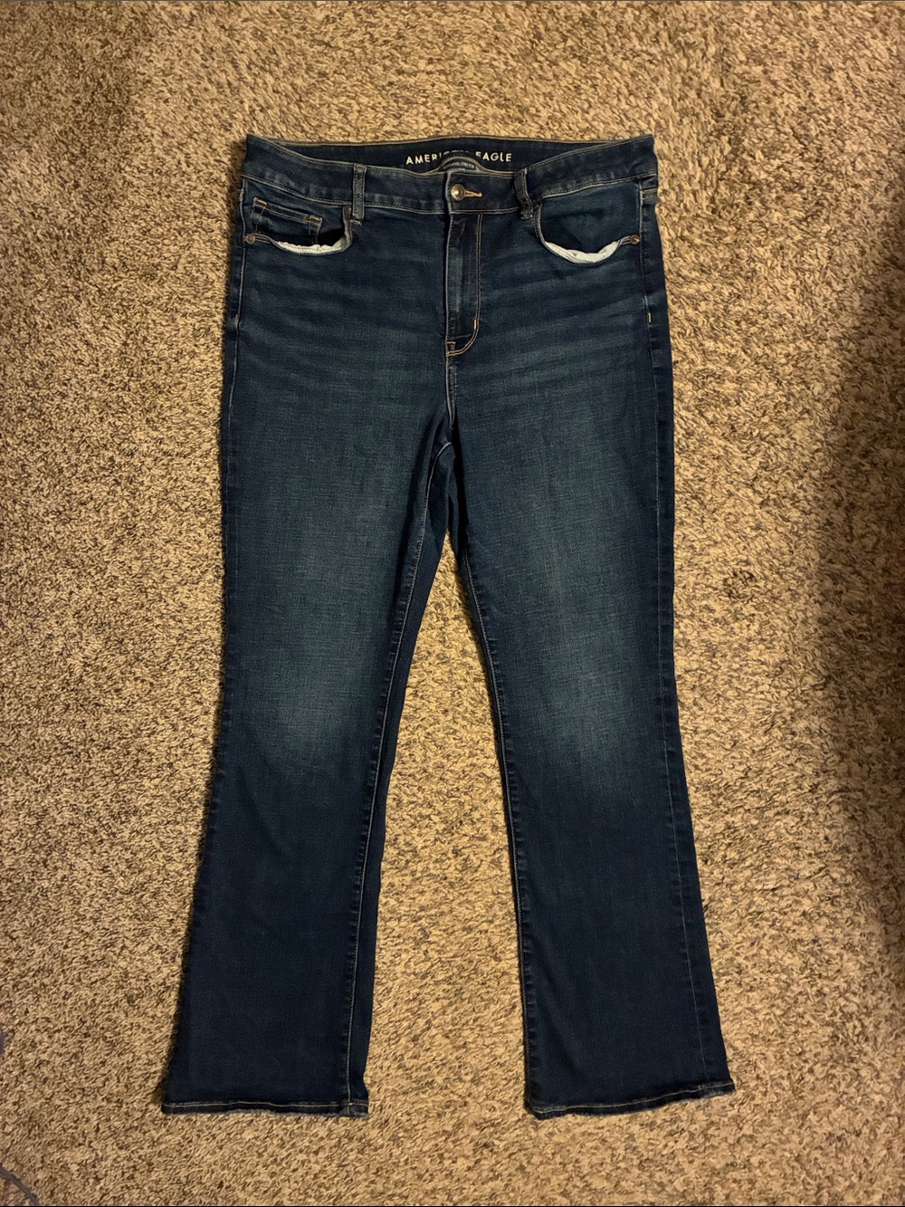 American Eagle high-rise skinny kick jeans -size 14
